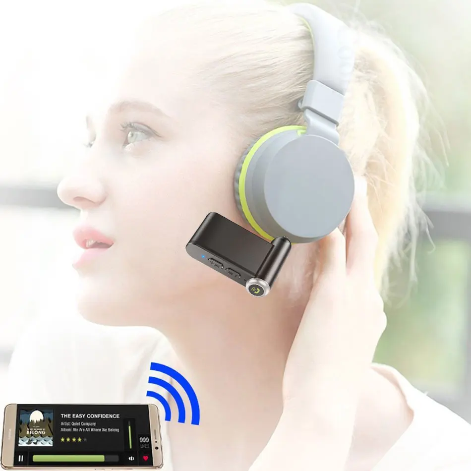 Blue tooth 5.0 AUX Adapter In Car 3.5mm Audio Jack Wireless Handsfree Music Receiver FM Transmitter For Headphone PC Laptop