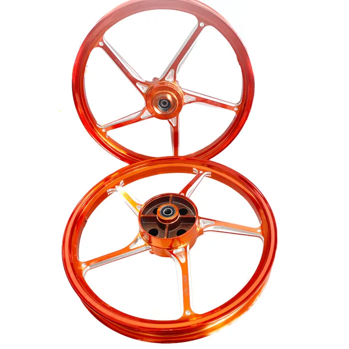 511 Orange Motorcycle aluminum wheels ,Sport rim y15,y15zr,y125,lc135...