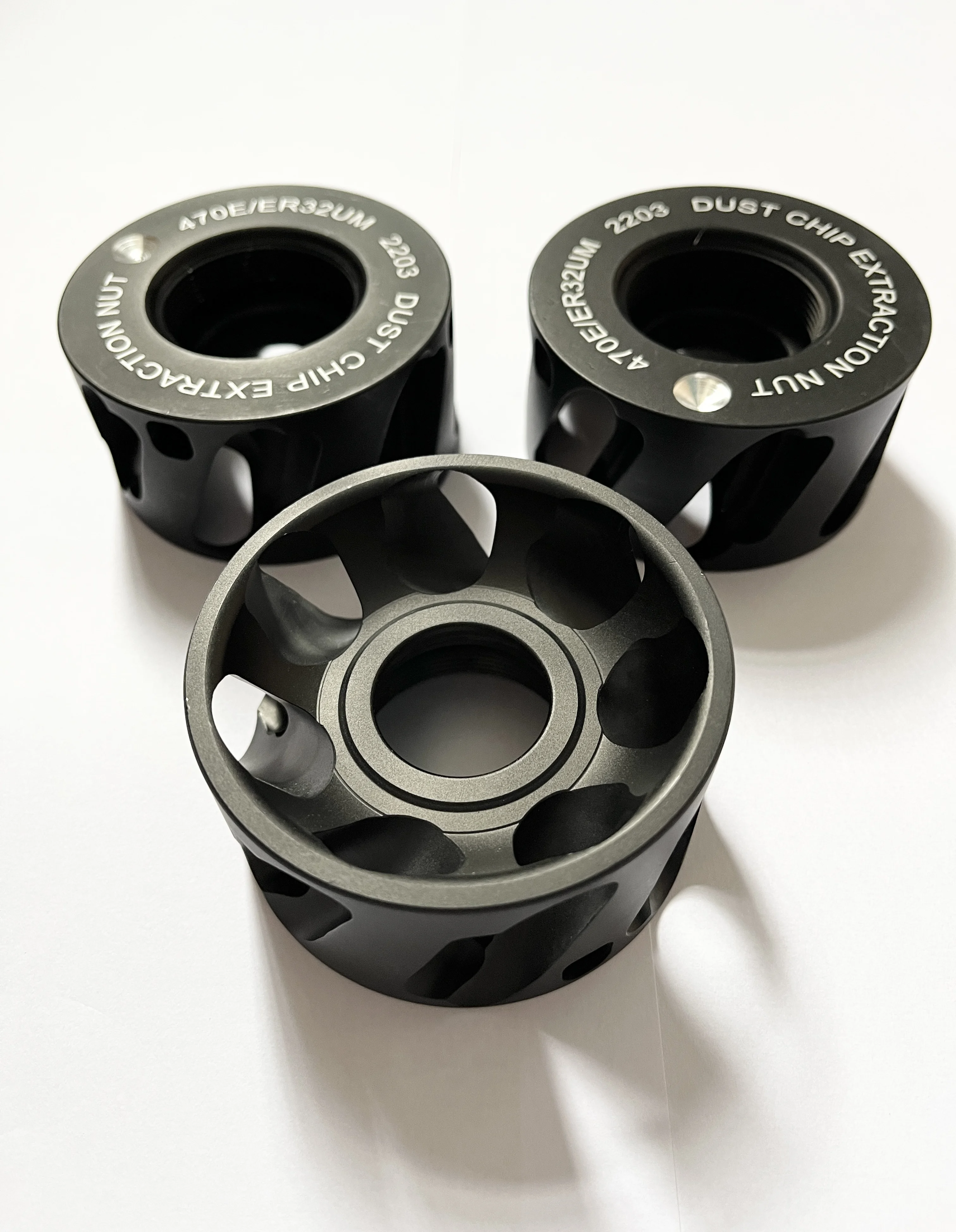 High Quality Chinese manufacturer ER 32  or ER 25 or ER 40 dust chip extraction nut for CNC woodworking machines