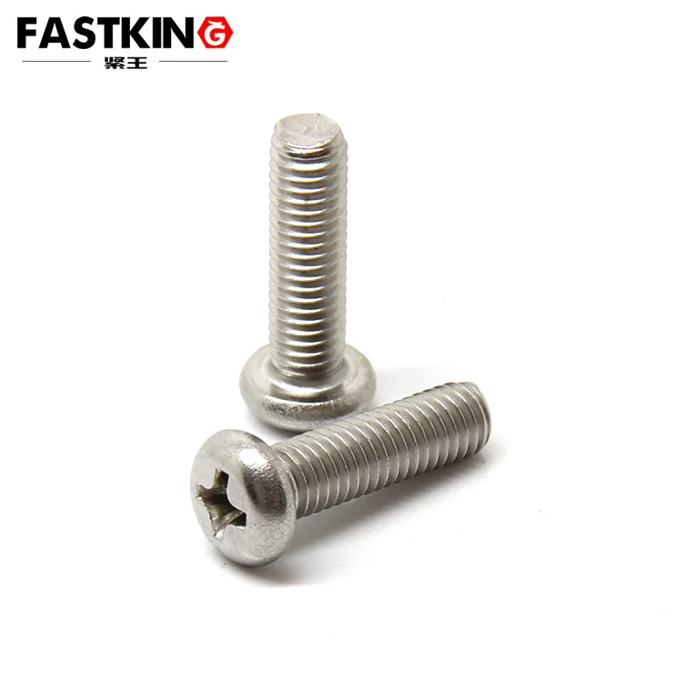 SUS304 ANSI Fine thread cross recessed pan head 1/4-28*1 machine screw