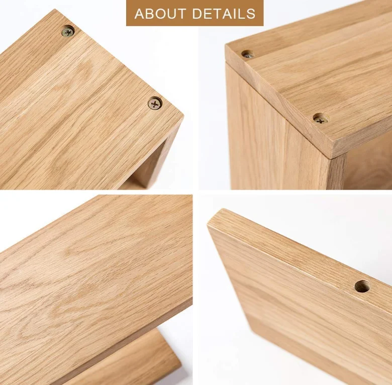 Wall Mounted Oak Wood Floating Shelf Wooden Floating Wall Shelf