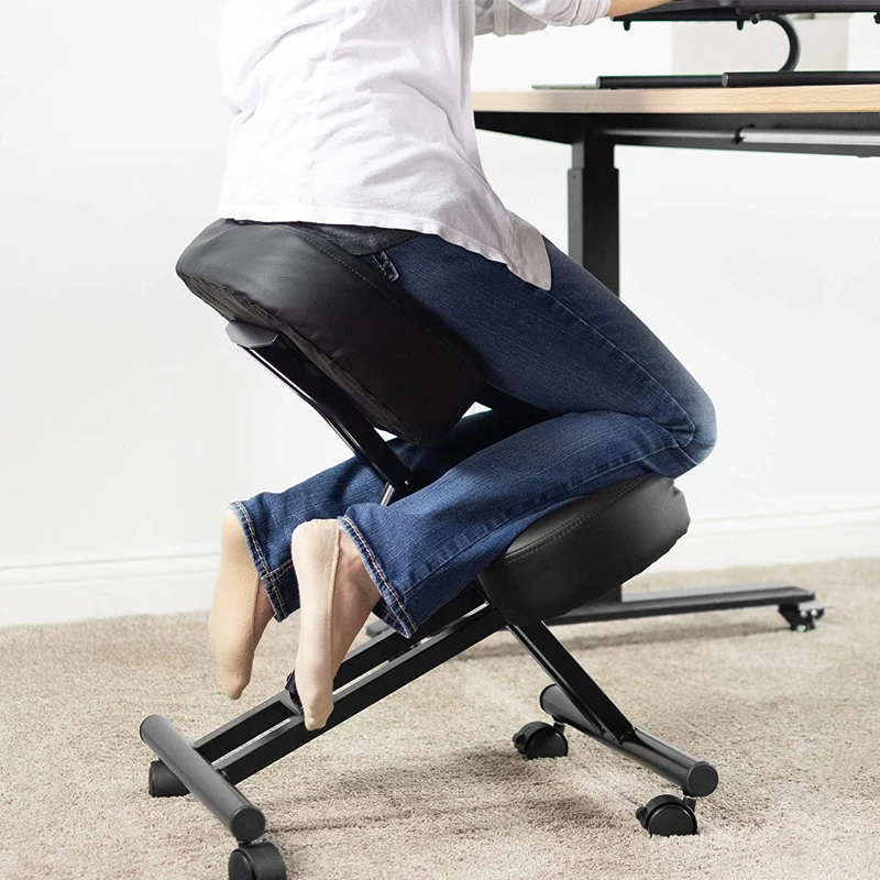 Ergonomic Kneeling Chair for Home and Office Improve Thick Comfortable Cushions