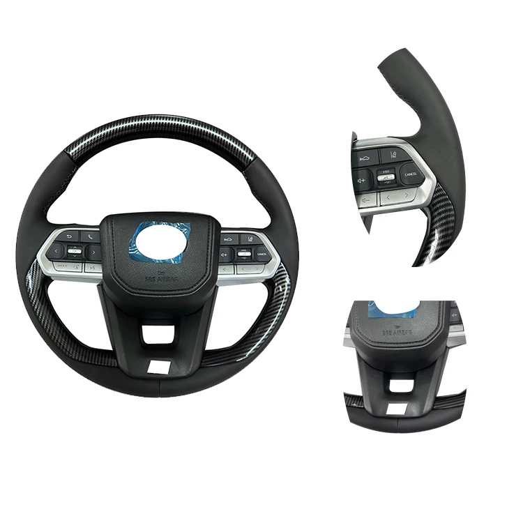 Upgrade300 GR Style Carbon fiber Steering wheel For Toyota LAND CRUISER 200 LC200 FJ200 Steering wheel