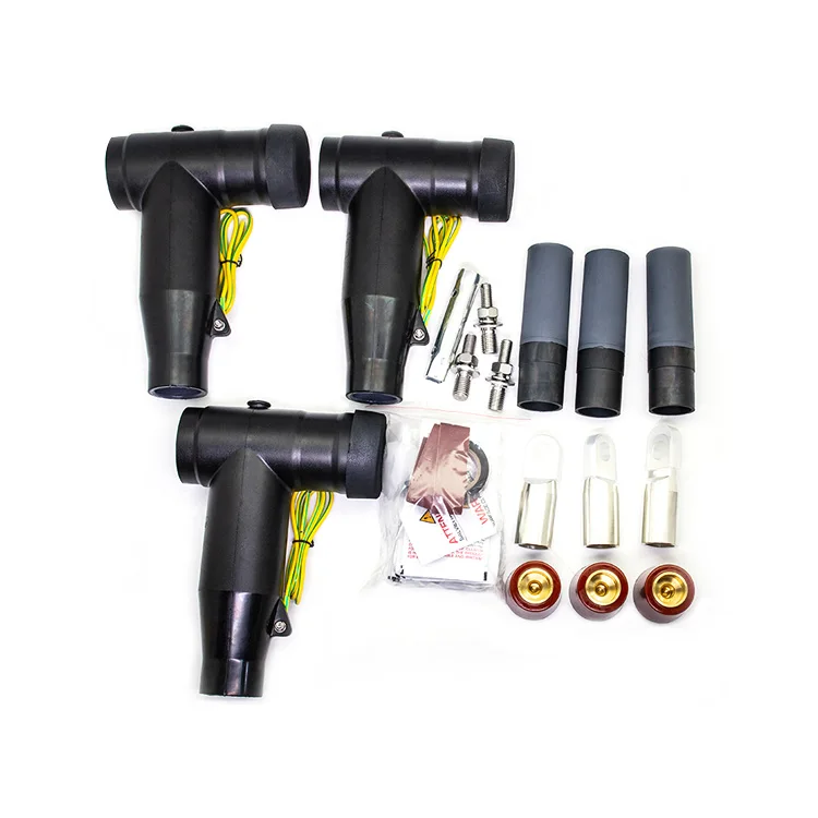 insulating jointing kits terminal connector 24kv Screened front cable connector