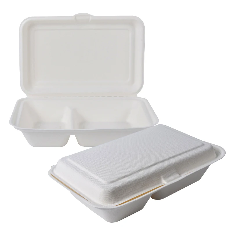 Биоразлагаемая целлюлоза багасса Bento Box 1 2 3 контейнер для пищевых