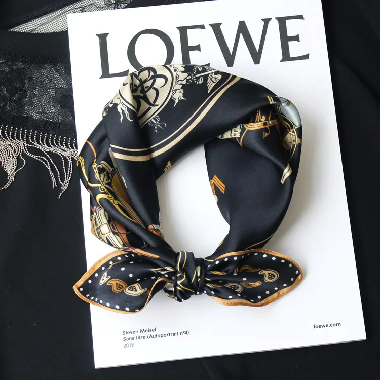 Otherworldly Elegant Hair Silk Scarf Luxury Scarf Women Real Silk Made in China