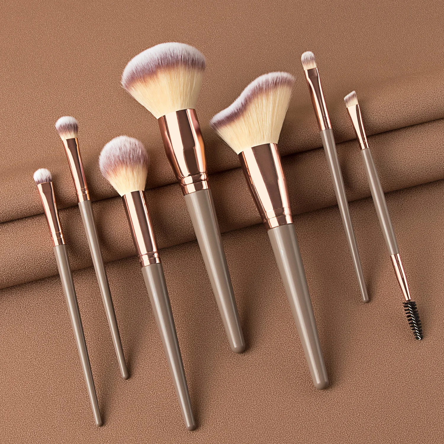 15pcs Black Rose Gold Soft Makeup Brushes Tools Cosmetic Beauty Makeup Brush Sets with Leather Case Silver Painting Eye Vendor