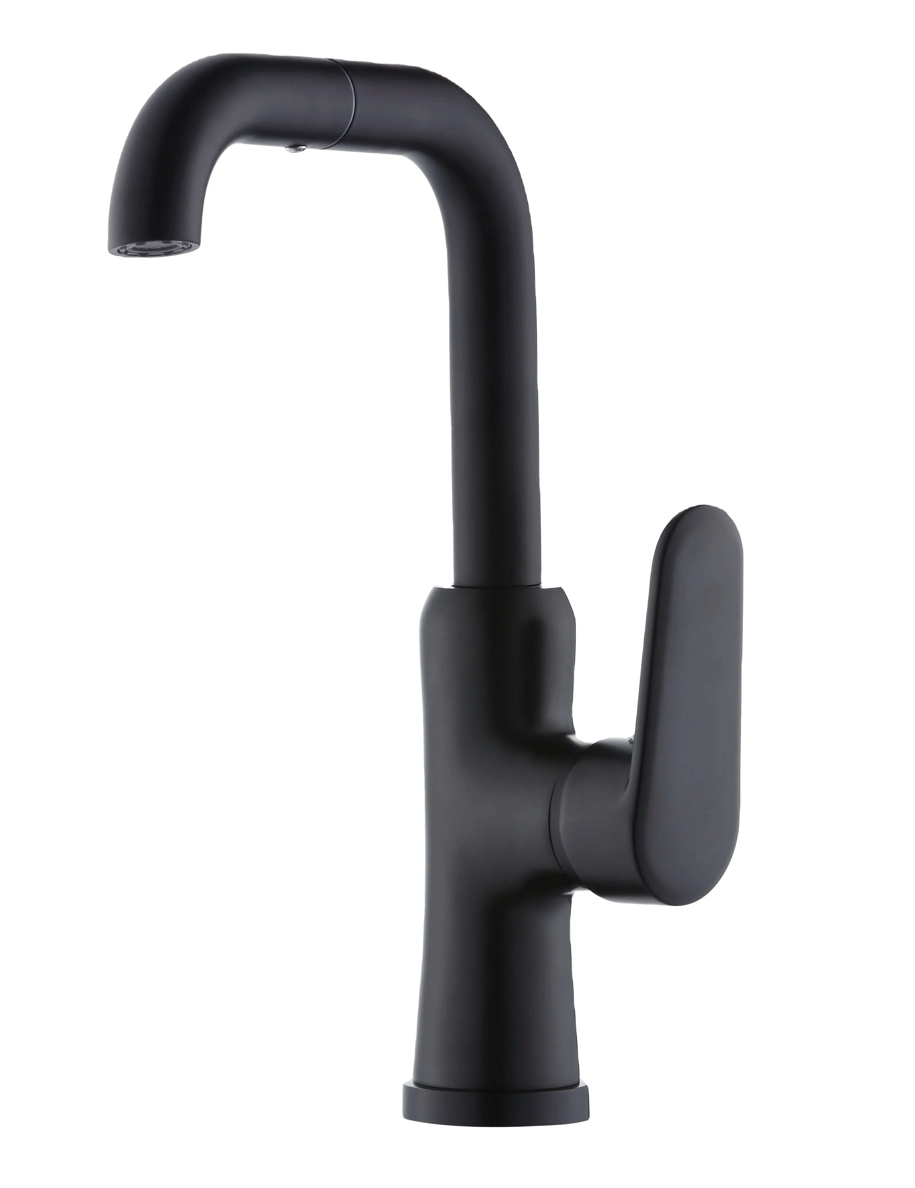 Wholesale Black Basin Mixer Faucet Deck Mounted Water Tap Single Handle Smart Rotation tap for Bathroom Basin