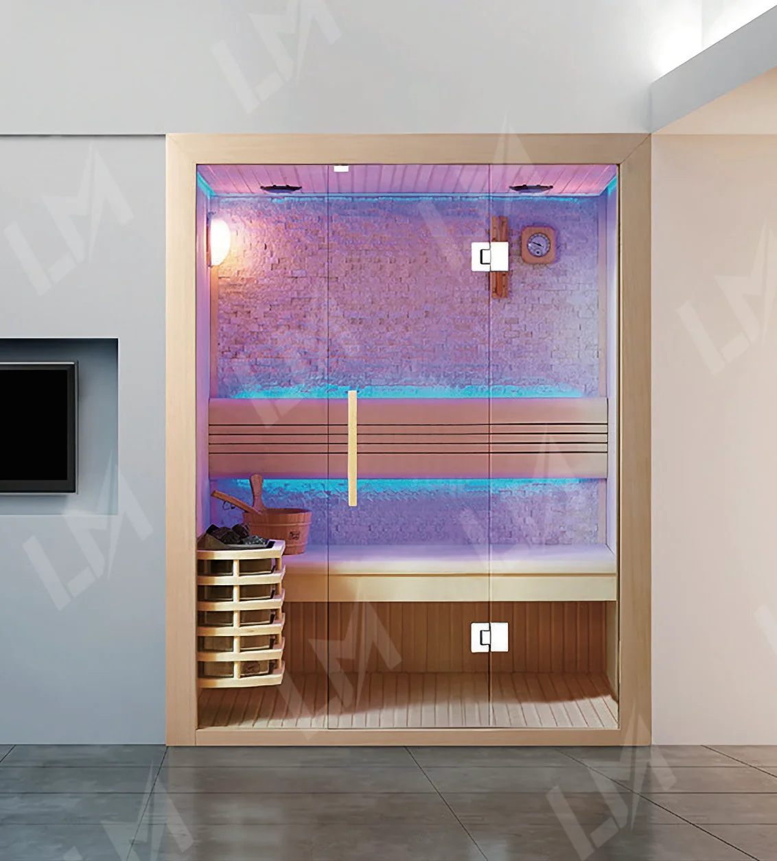 2025 Healthy Steam Cabin Traditional Far Infrared Indoor Hemlock Sauna Steam Room Sauna Dry Steam Cabin