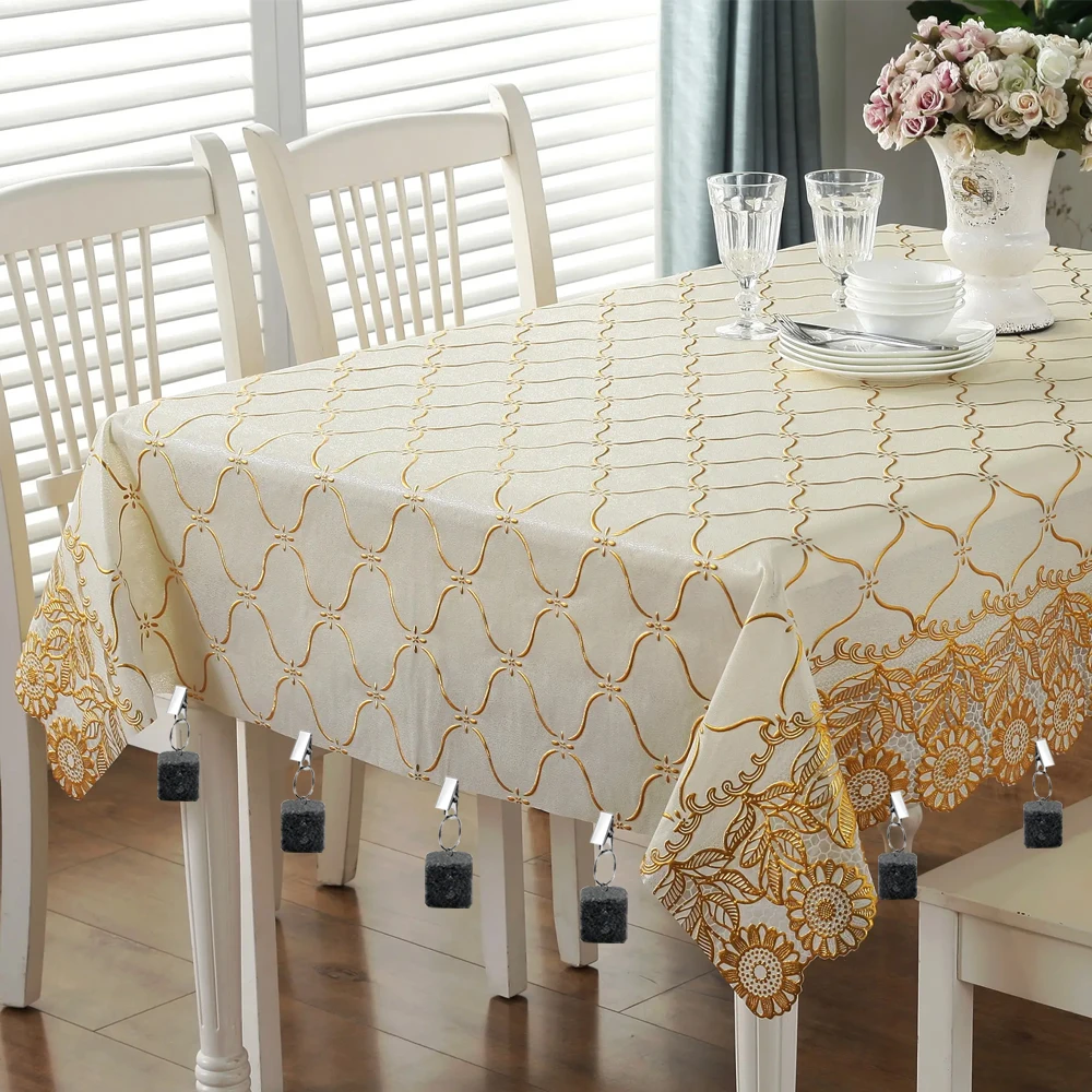 Stone factory 8 Pieces Picnic Decorative Clips Clamp Hanging Tablecloth pendant tablecloth dinning table weight hangers