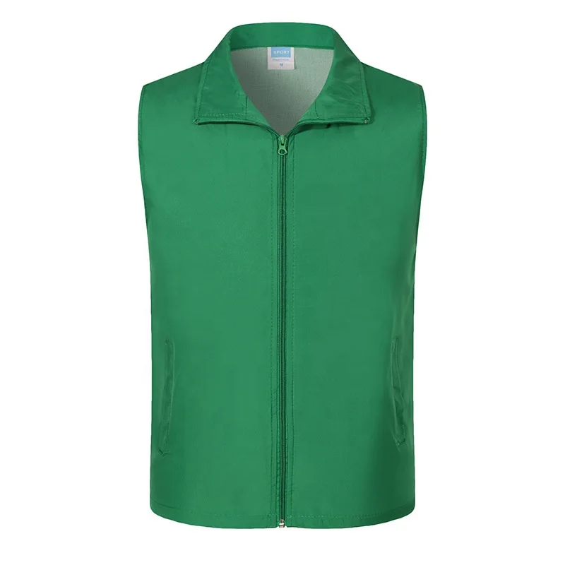 Недорогой рекламный жилет унисекс на заказ, рекламный жилет с индивидуальным логотипом