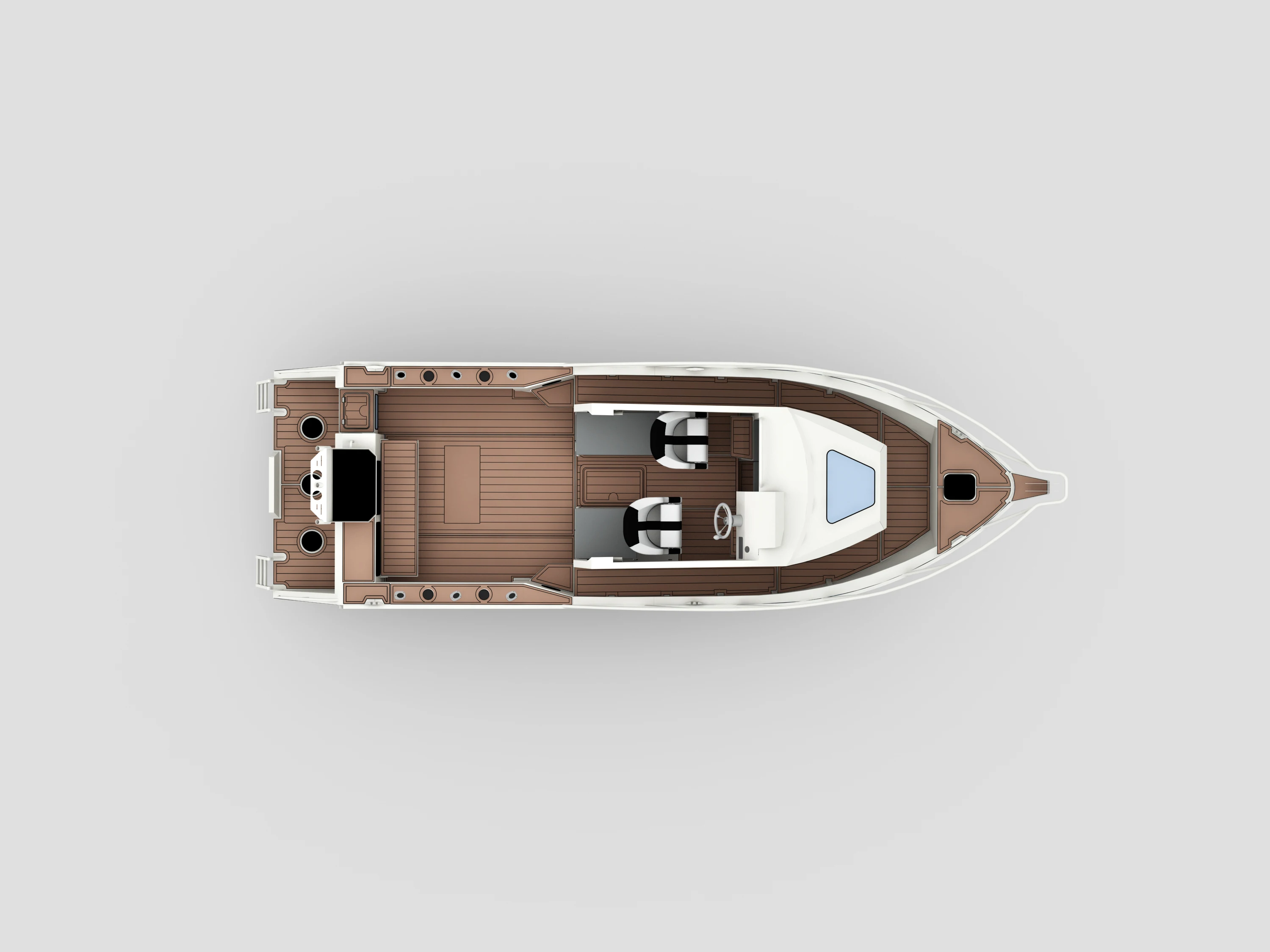 7.5m 25ft Aluminum outboard Saltwater fishing open cabin boat for sale