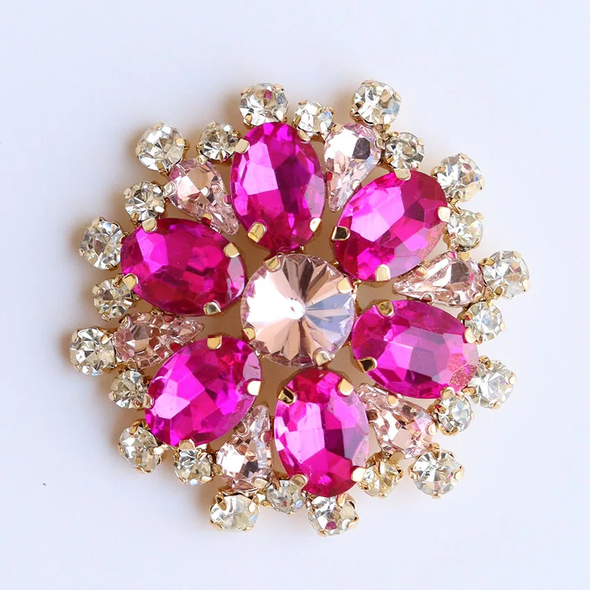 custom hand made glass rhinestones welding shoe decoration clips buckles for  shoe accessories