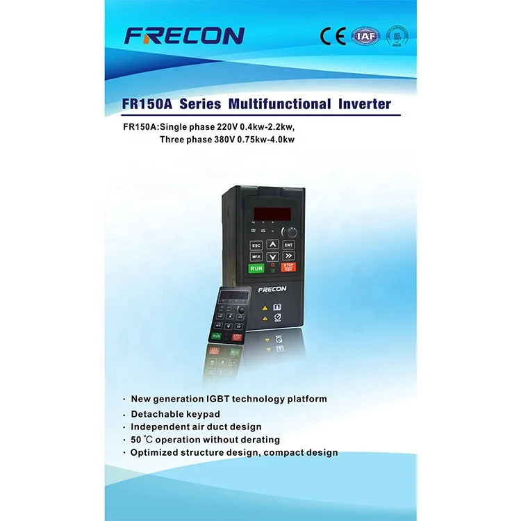 High-demand product market PV150A-2S-2.2B-H converter solar pumping inverter connect