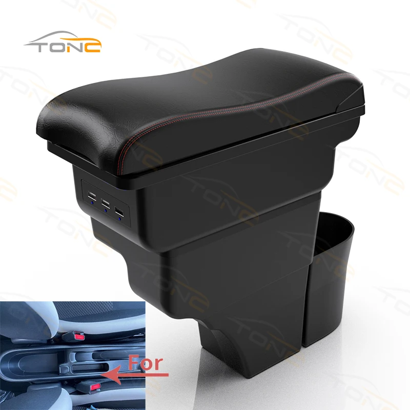 Прочный материал TONC ABS обеспечивает долговечность: коробка для подлокотников премиум-класса обновления интерьера Nissan Note