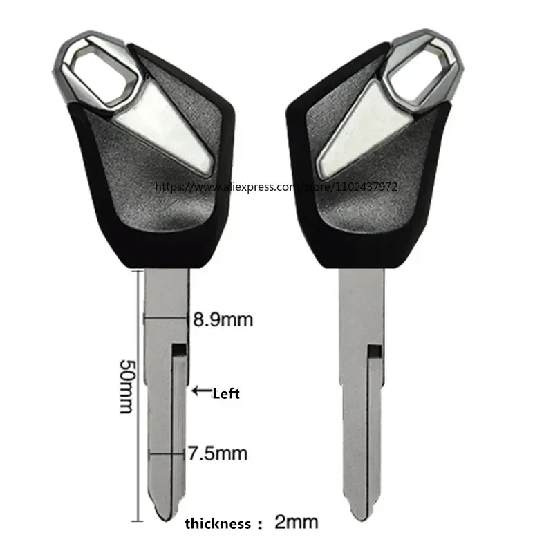 Motocross Motor bike Parts Embryo Blank Keys For Kawasaki Z1000 Z1000SX ZX-14R GTR1400 Versys 650  Motorcycle Accessories