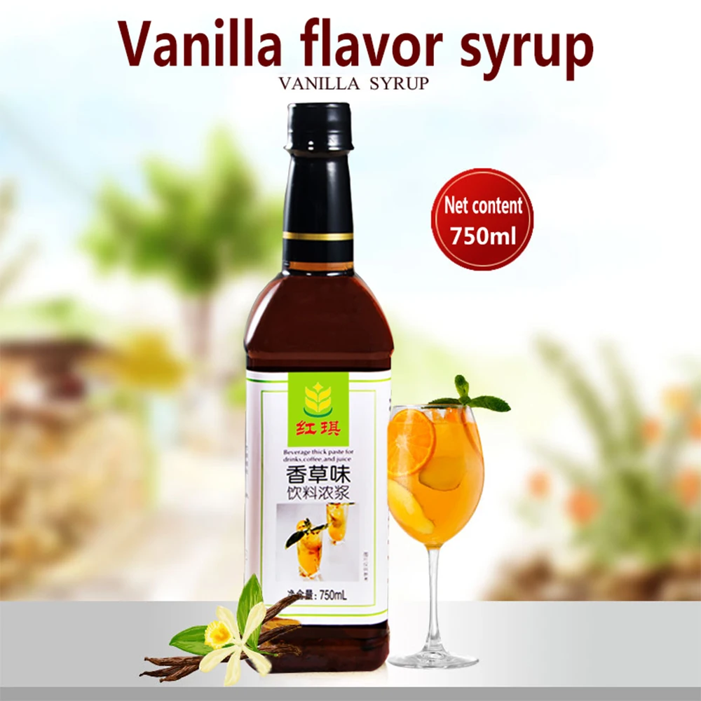 oem Vanilla flavor syrup maple bubble tea supplies supplier fruit Bubble Tea Materials Factory