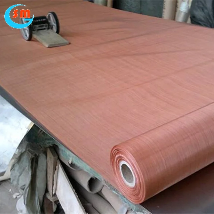 100 120 130 140 150 160 180 200 Mesh Pure Copper 99.999 Red Copper Wire Mesh For Battery Current