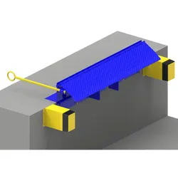 6000kg Manual Mechanical Edge of Dock Leveler