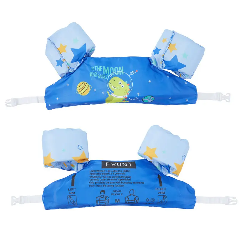 Customized logo breathable OEM ASTM Dinosaur Printing Floating Arm Ring Toddler Swim Vest for Kids