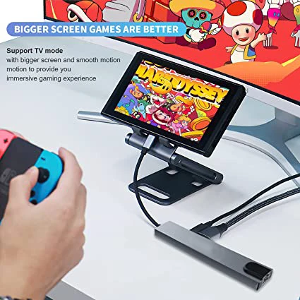 8 in 1 USB C Hub Dongle Docking Station with HDTV TF SD Card Reader USB-C Multi-port USB-C Hub MAC Book Converter Connecting