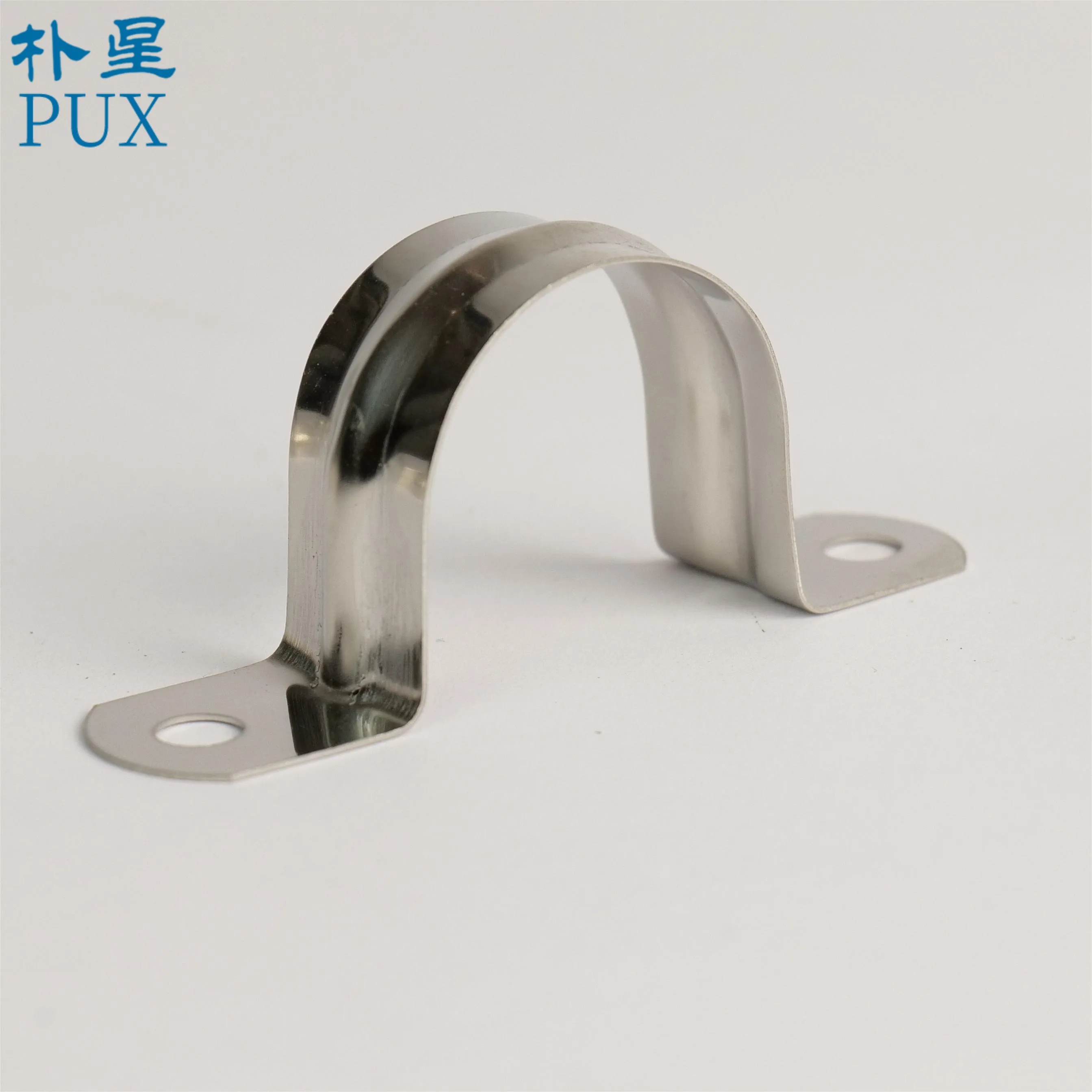 SS 201 304  bandwidth15mm thickness 0.5mm CPVC clamps for water lines Omega type saddle clamps M15 M20 M25 M30 for  pipe fitting
