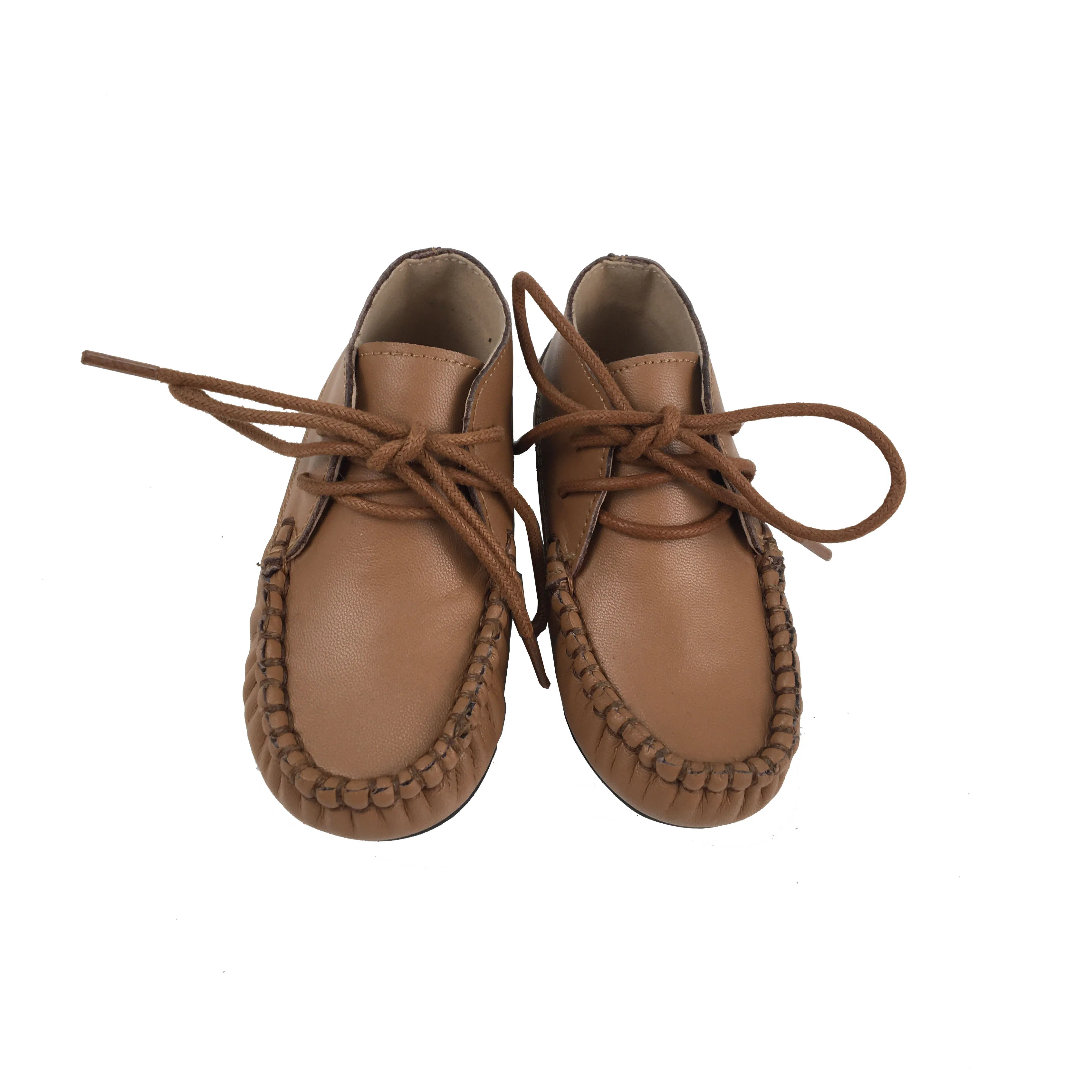 2022 New Arrival High-end Leather  Baby Casual Shoes Cow leather Lace-up Baby Girls and Boys Moccasin Shoes Baby