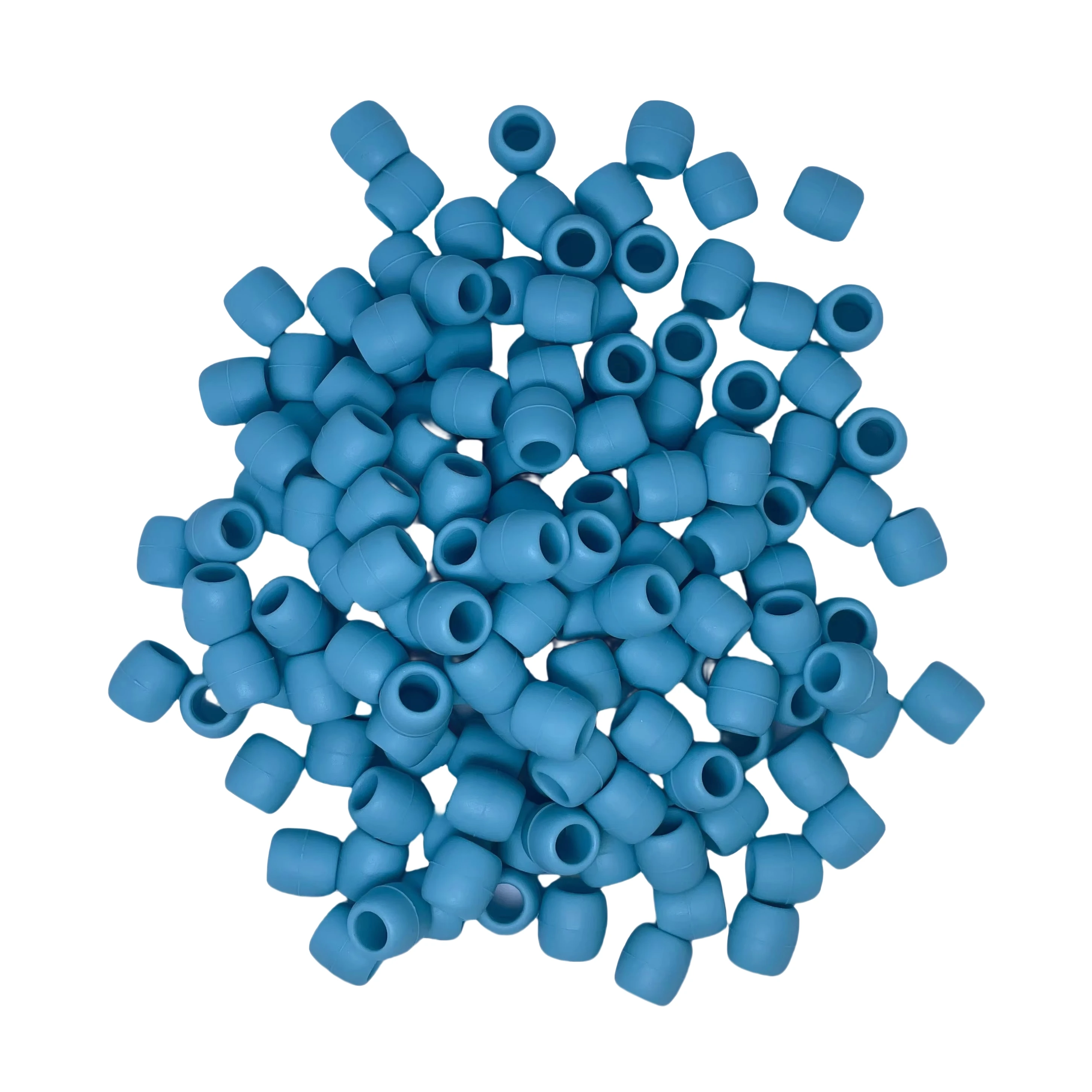 Factory Custom Soft Silicone Silicone Rubber Beads for Hairdressing Factory Mold Silicone Hair Beads For Braids Color Rings