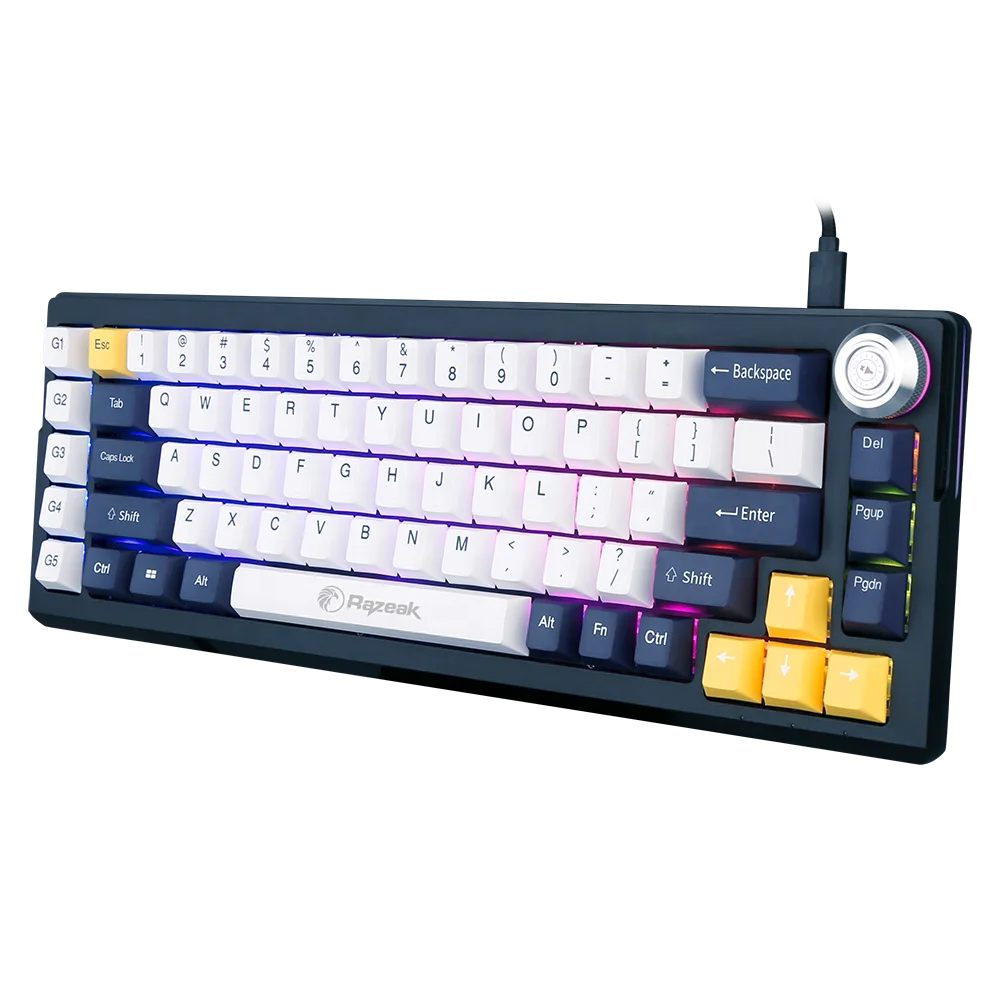 Заводская пользовательская прокладка с креплением для игровых клавиатур 72 клавиши макет макро программируемая Беспроводная механическая клавиатура Hotswap для ПК геймеров