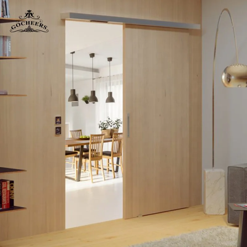 GC solid wood hidden door living room modern bedroom door design large sliding barn doors