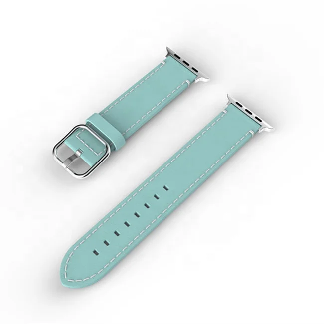 Ремешок из натуральной итальянской кожи для Apple Watch 42 мм 38 браслет на запястье 40/44 бесплатная