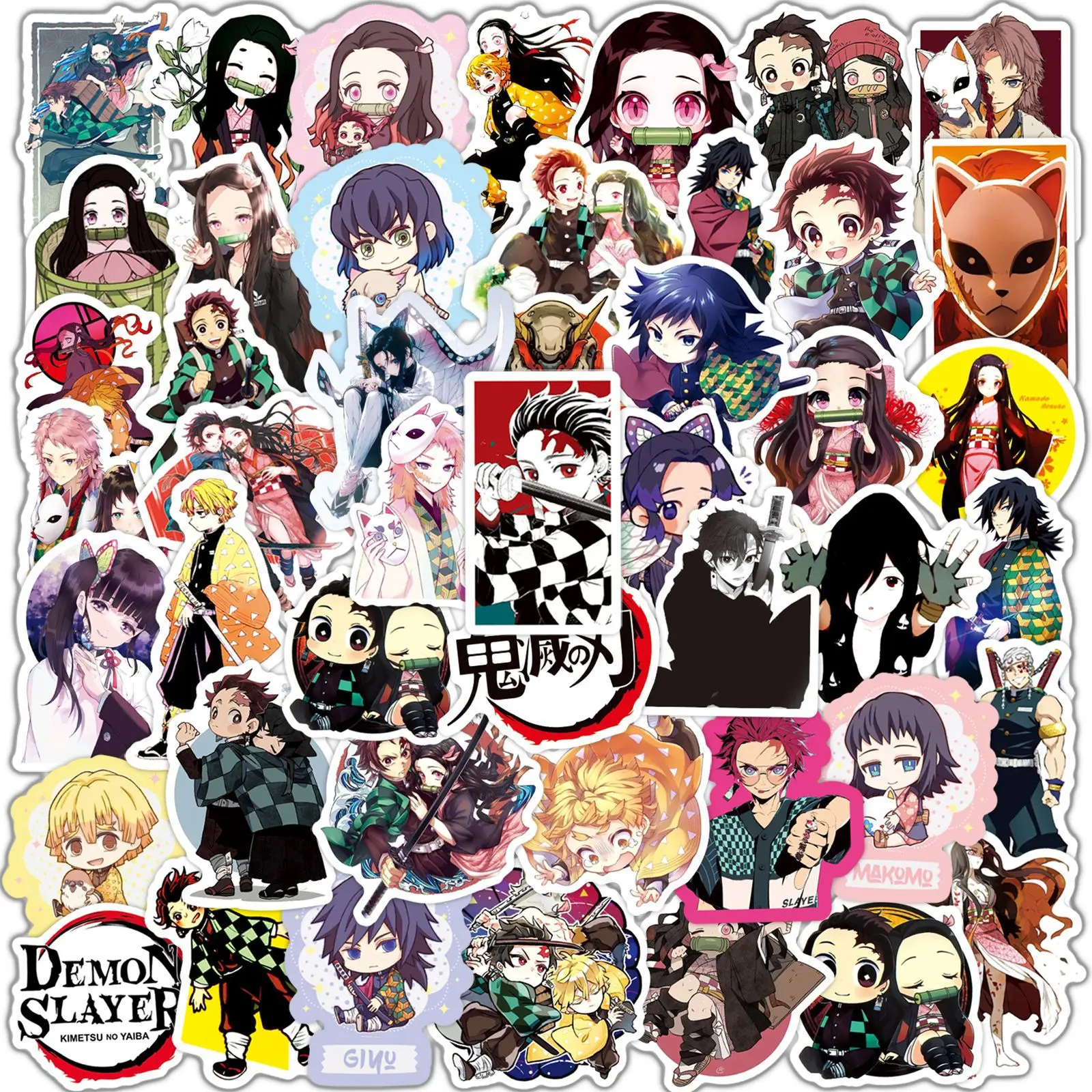 50pcs new arrival pvc decorative stickers creative cheap price kawaii diy sticker waterproof japan anime cartoon sticker