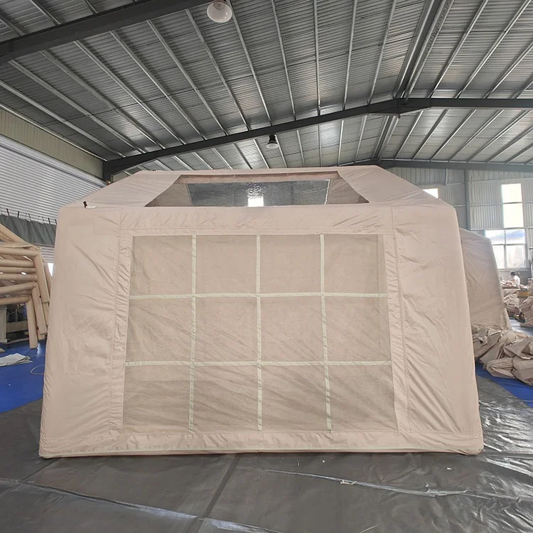 Best Price Pvc Air Pole Tent Luxury Outdoor Inflatable Tent With Oxford Cloth And Cotton Fabric Waterproof Camping Tent