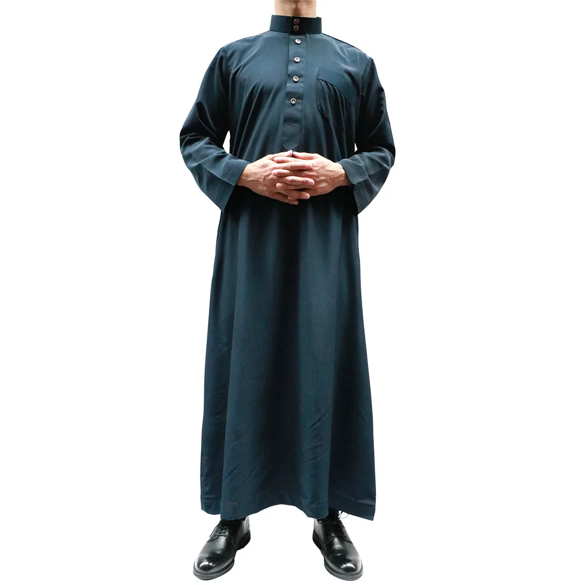 
Hot sale Muslim thobe for men solid color sells Pakistan Arab arabic thobe men 