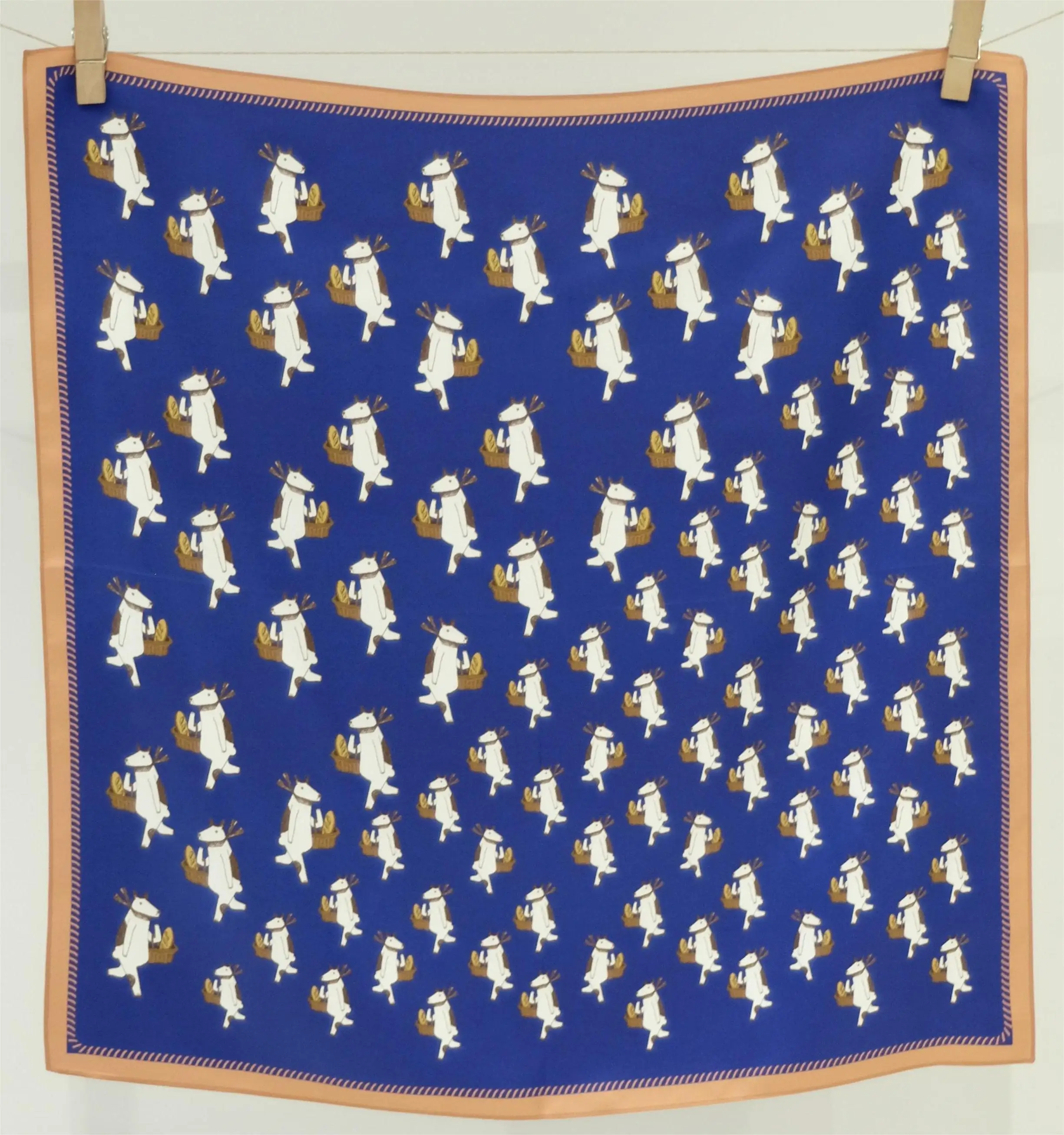 2024 silkscarf  fashion new Vintage cashew 65x65 square satin scarf printing silk scarf