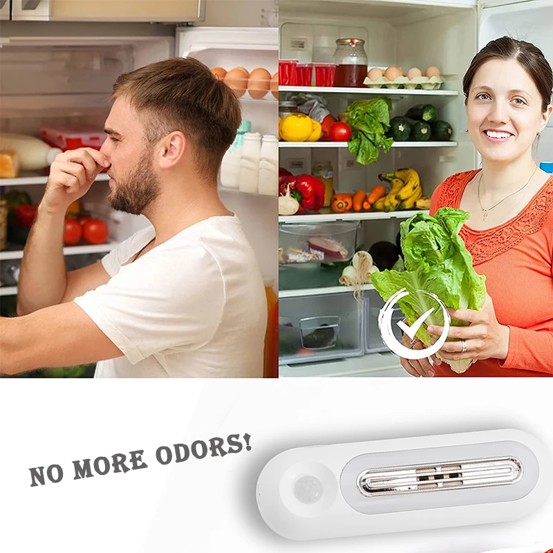 Portable mini ozone air purifier O3  Refrigerator Deodorizer for Refrigerator Shoe Cabinet Wardrobe Room  Car Pet Home