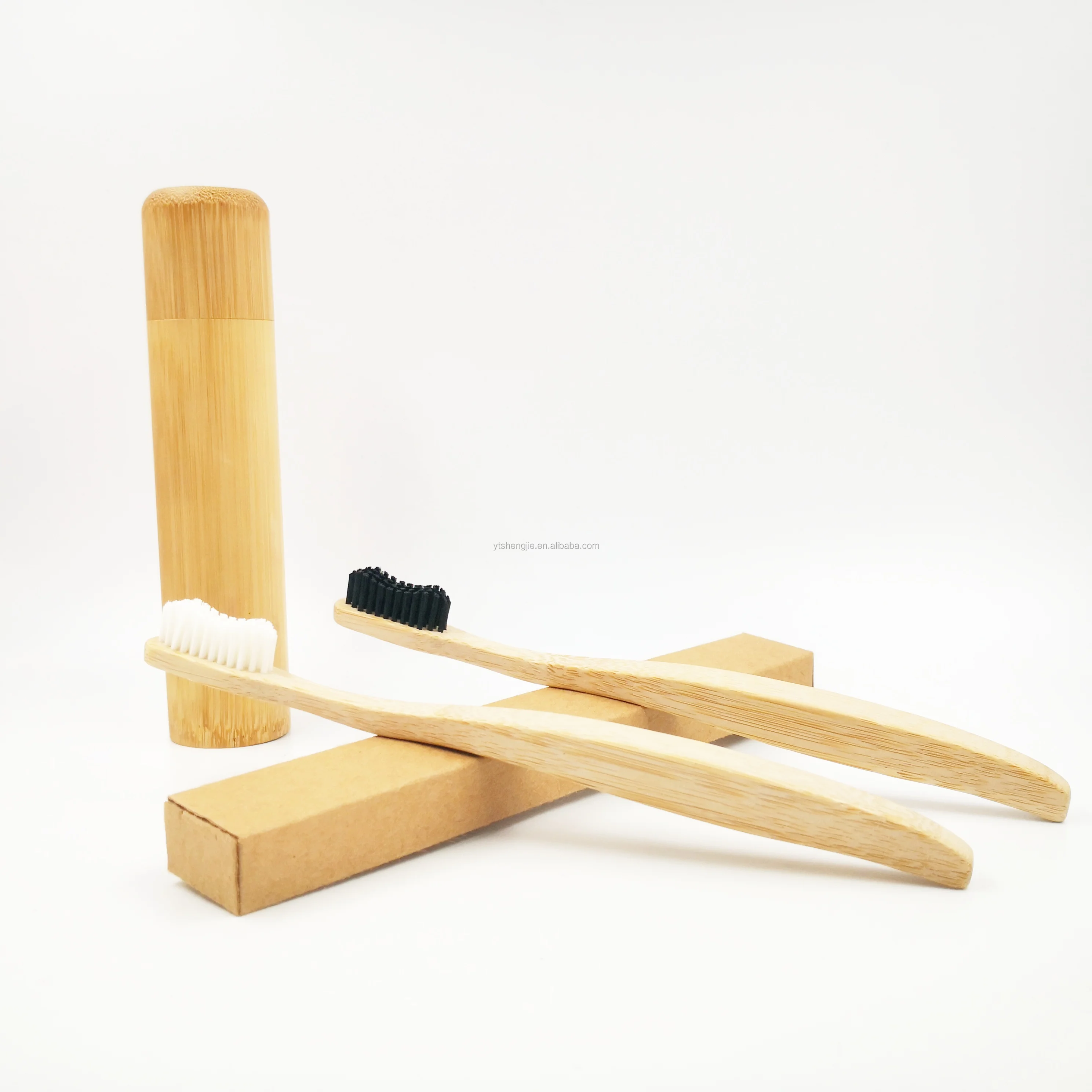 wholesale charcoal bristles biodegradable bamboo toothbrush
