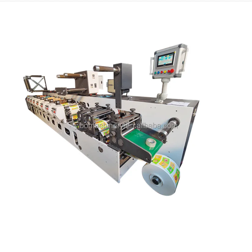 2022 Newly Design HJ1270 Full Automatic Paper bag Servo Flexo Printing Machine Plate Paper Card Dimensions Sales Color Type