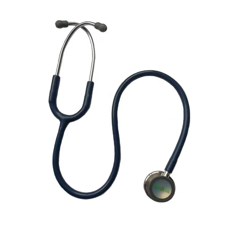 Wholesale 5623 Navy OEM Logo Portable Medical Doctor Nurse Dual Head Dual Tube Sethoscope Stethoscope With Case