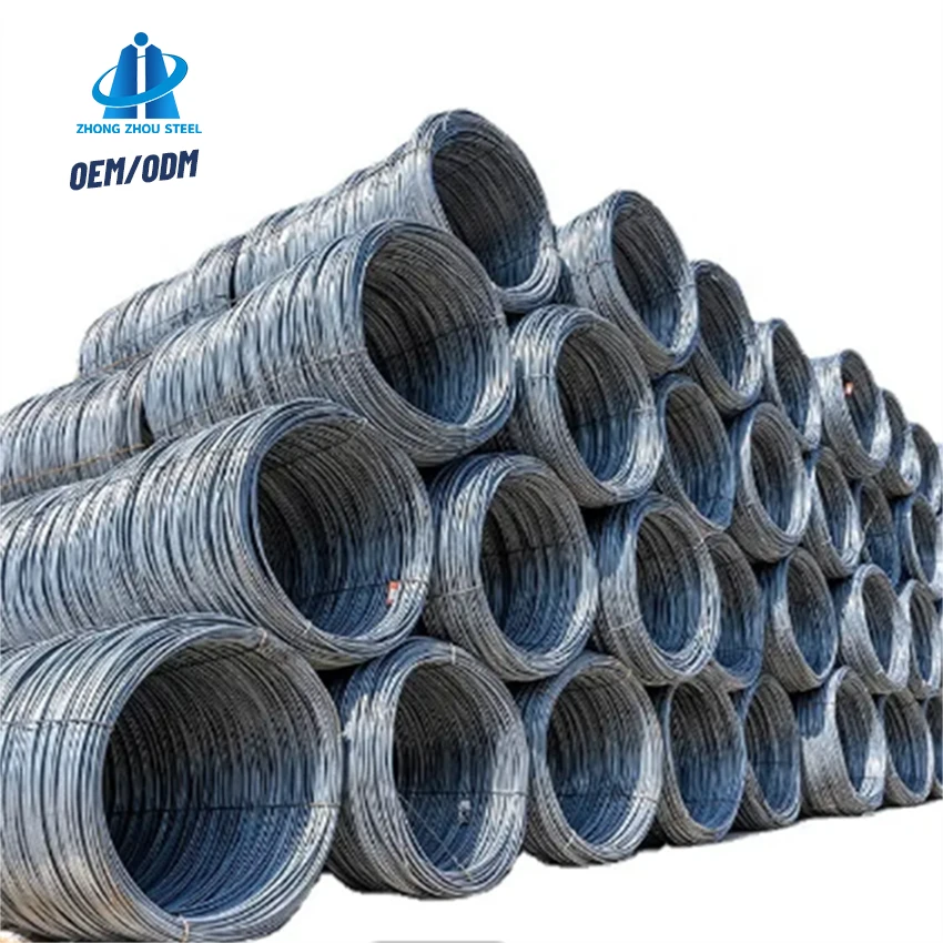 China Factory Electric Wire Iron Wire SAE1008 SAE1006 Q215 Q235 6.5mm 7.0mm Carbon Steel Wire Rod