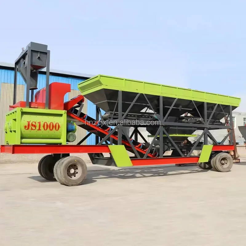 Concrete Mixer Plant For Sale Usa Truck Trailer Forced Concrete Mixing Plant Integrated Double Shaft Mobile Mixing Station