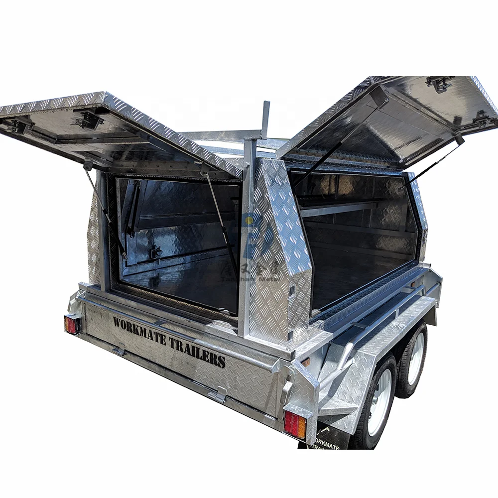 waterproof 4wd aluminum ute canopy dual cab with hot-dip galvanized frame rack and exterior 4x4 accessories