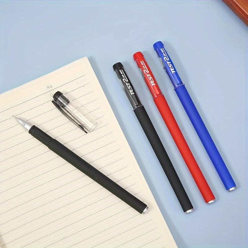 New Design Cheap Black Red Blue 0.5mm Signing Pen Comfortable Writing Manufacturer Wholesale Custom Plastic Gel Pens