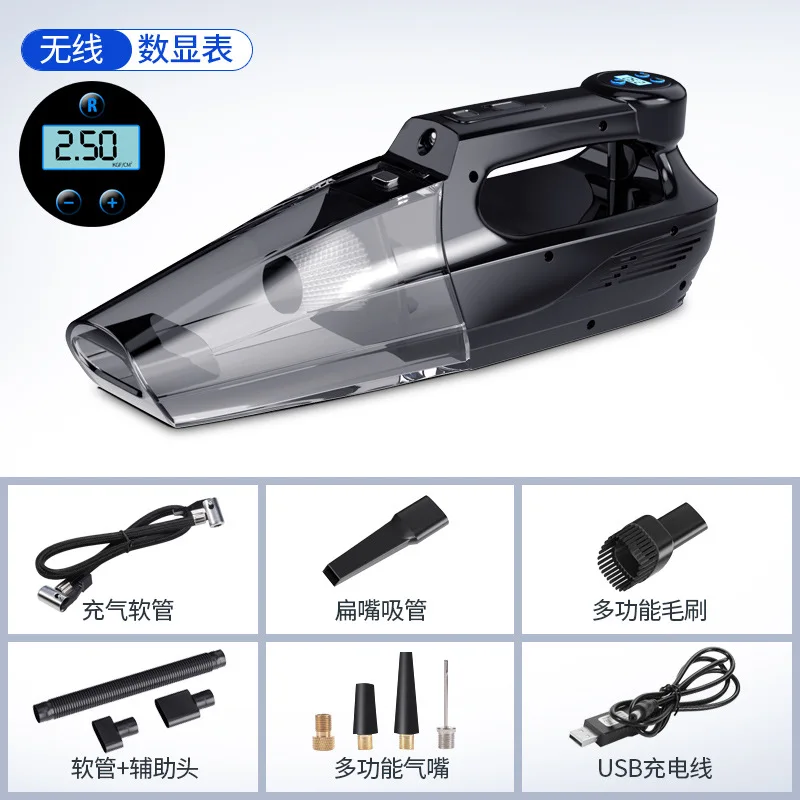 4 In 1 New Super Powerful Car Portable Air Pump Four-In-One Wireless Cordless Handheld Vacuum Cleaner For Home Car