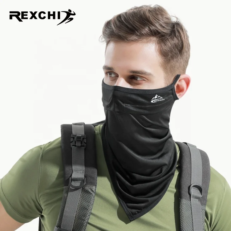 Солнцезащитный Бесшовный шарф REXCHI XTJ66 для мужчин уличная спортивная треугольная маска-бандана лица с принтом на
