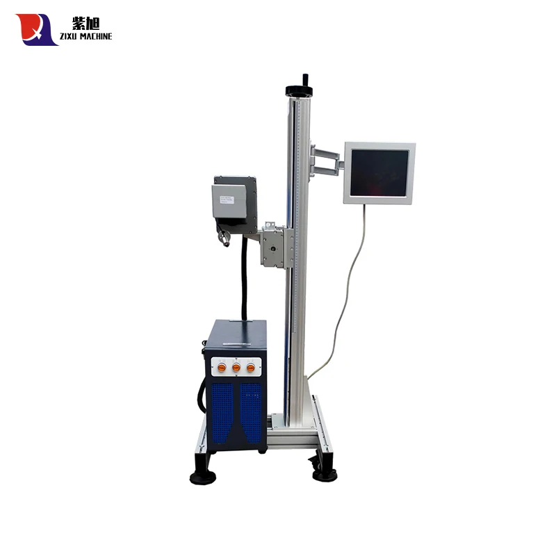 ZIXU Speedy 30W Flying laser printer for wire and cable Co2 Laser Marking Machine for Cable Production Line