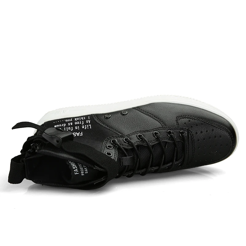 Mens High Top Lace Up Star PU Sports Stylish Sneaker and Shoes