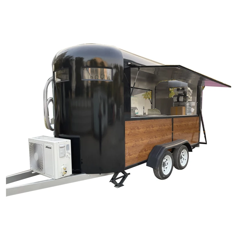 Mobile towable bar Fast Food Trailer coffee food truck custom-food-trailers for sale