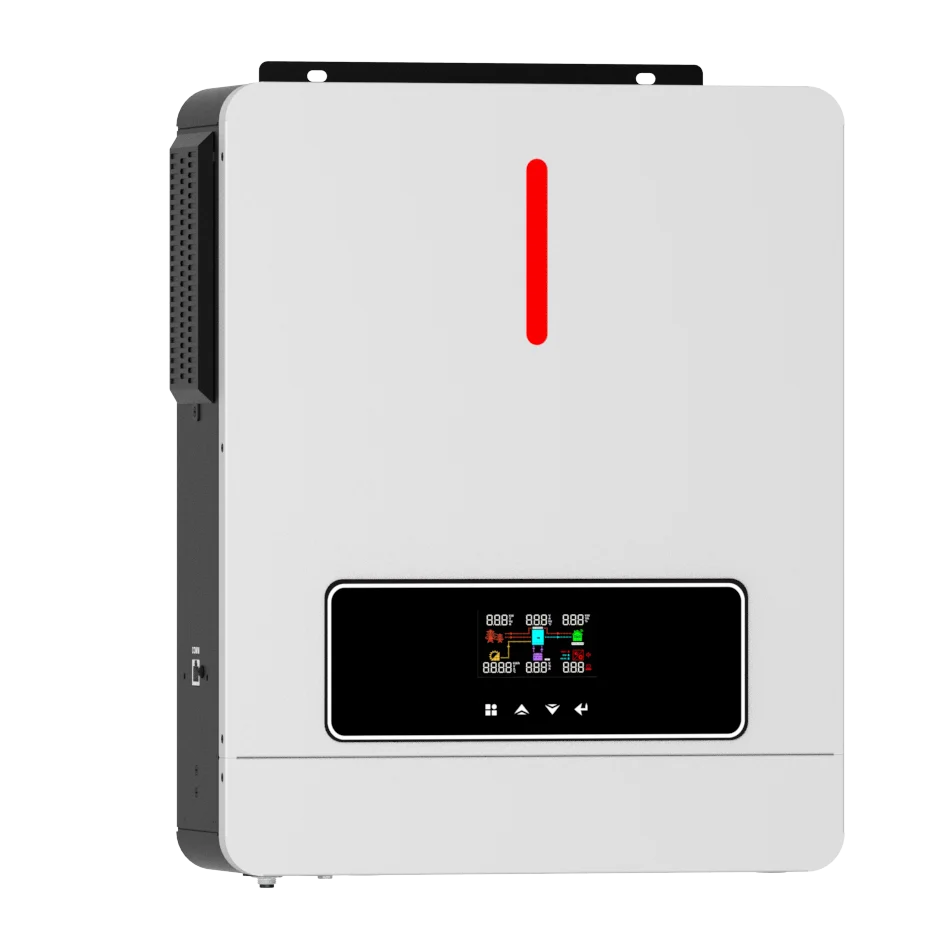 2023 NEW Dual Output RGB Light 60-500VDC 120A MPPT Charger Controller 4.2KW/6.2KW on/off Grid Solar Inverter