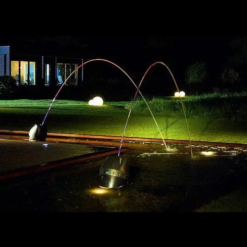Outdoor Fantastic Programmable Colorful Water Feature Garden Feature Laminar Water Jets
